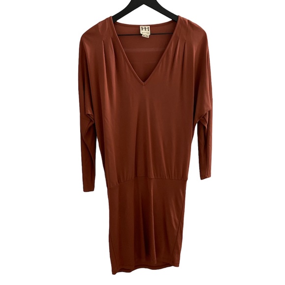 HAUTE HIPPIE Dolman Sleeve 100% Rayon Dress HHFA12-3360 XS - Picture 1 of 15